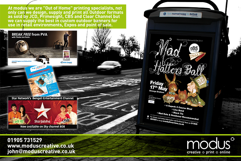 Modus Outdoor media advert