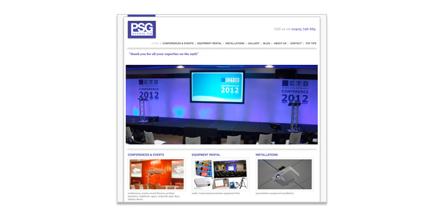PSG Events website