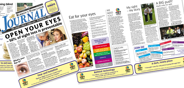 Sight Concern Worcester Berrows Journal Wrap