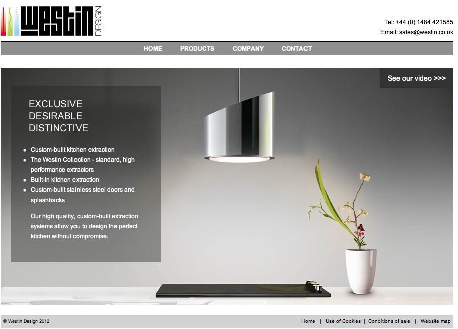 Westin Website design