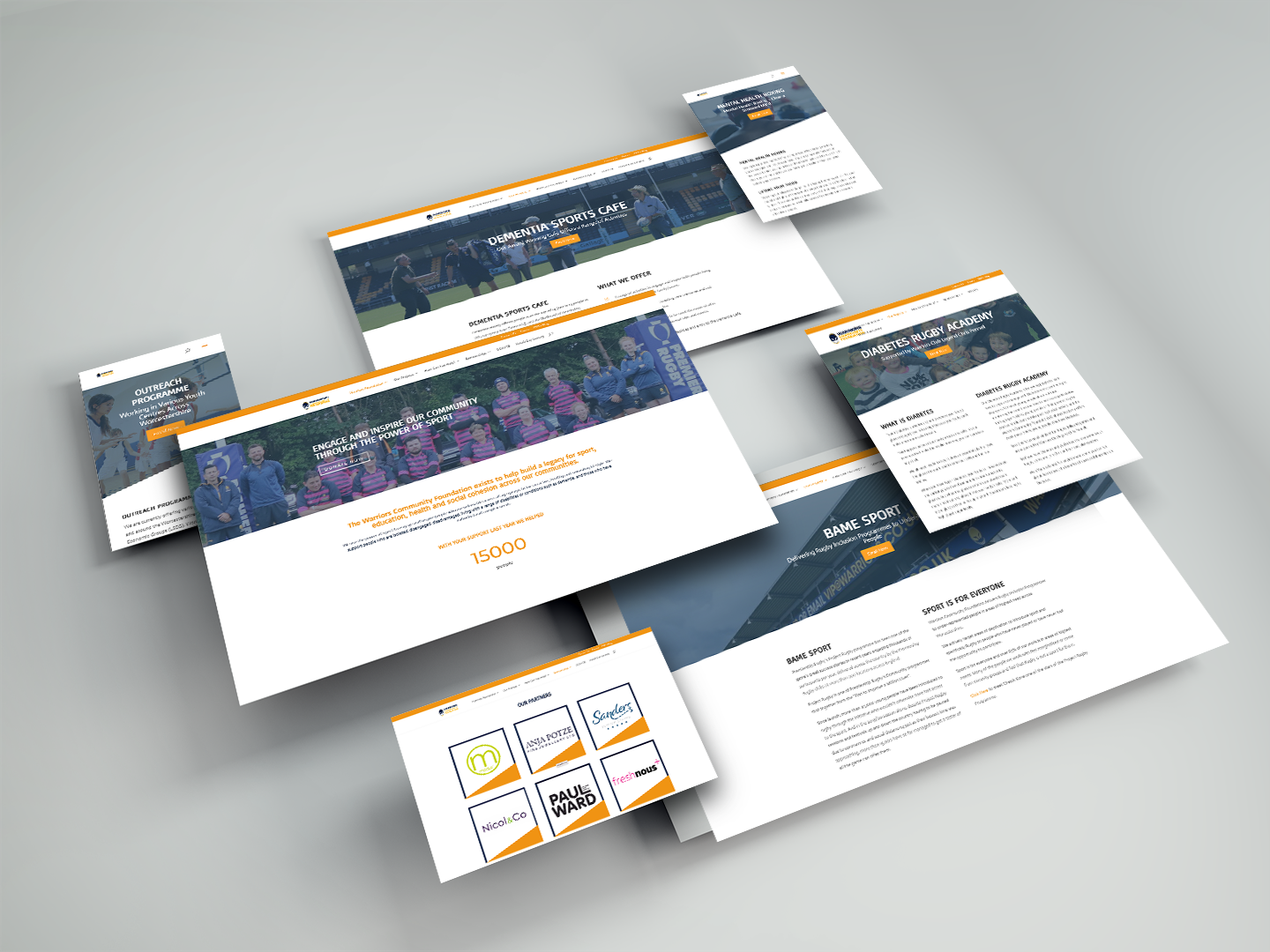 Foundation Web Screens Mockup